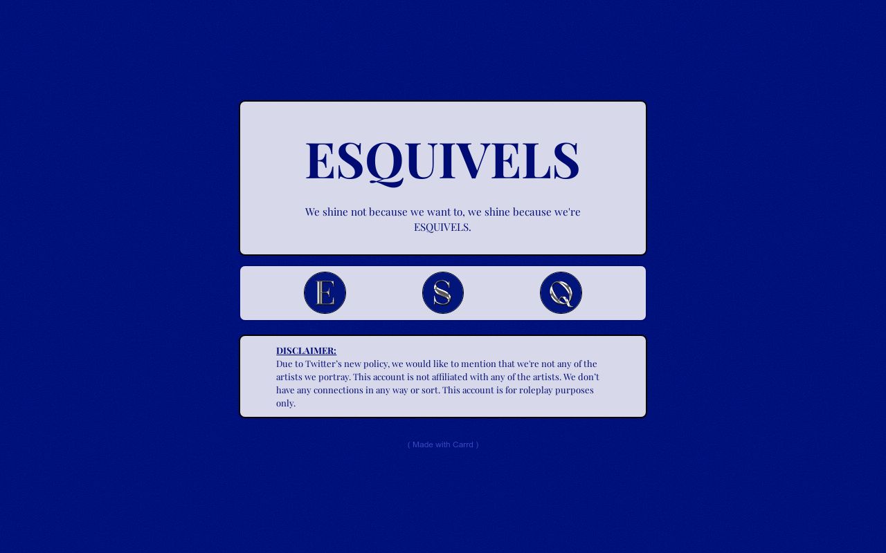 Carrd profile picture for @esquivel